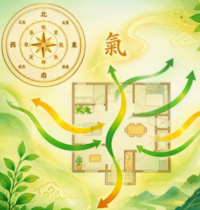 風水で診る間取りのイラスト